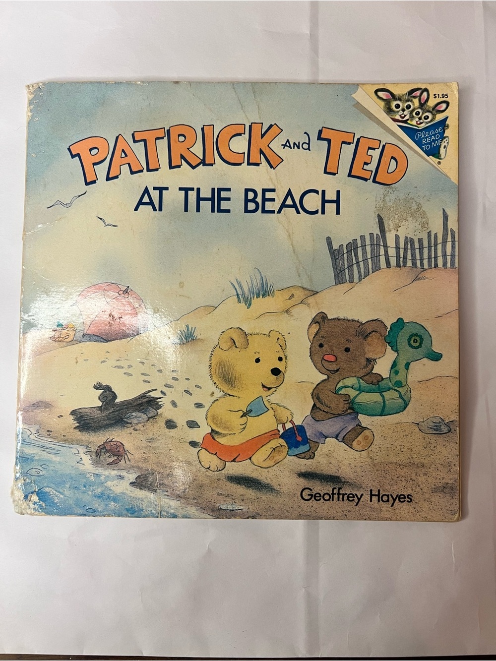 Patrick and Ted at The Beach Beach 1987 Vintage Book